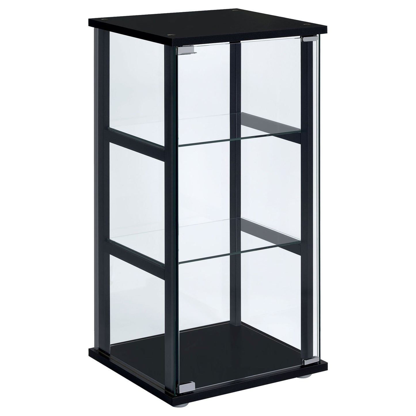 Callie - 3 Shelf Curio Cabinet - Black