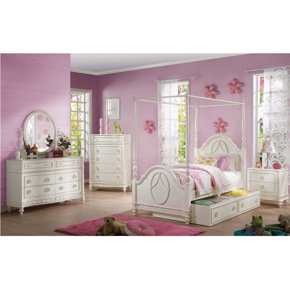 13 Slats - Box Spring Not Required Poster Bed Optional Canopy Arched HB/FB with Oval Molding