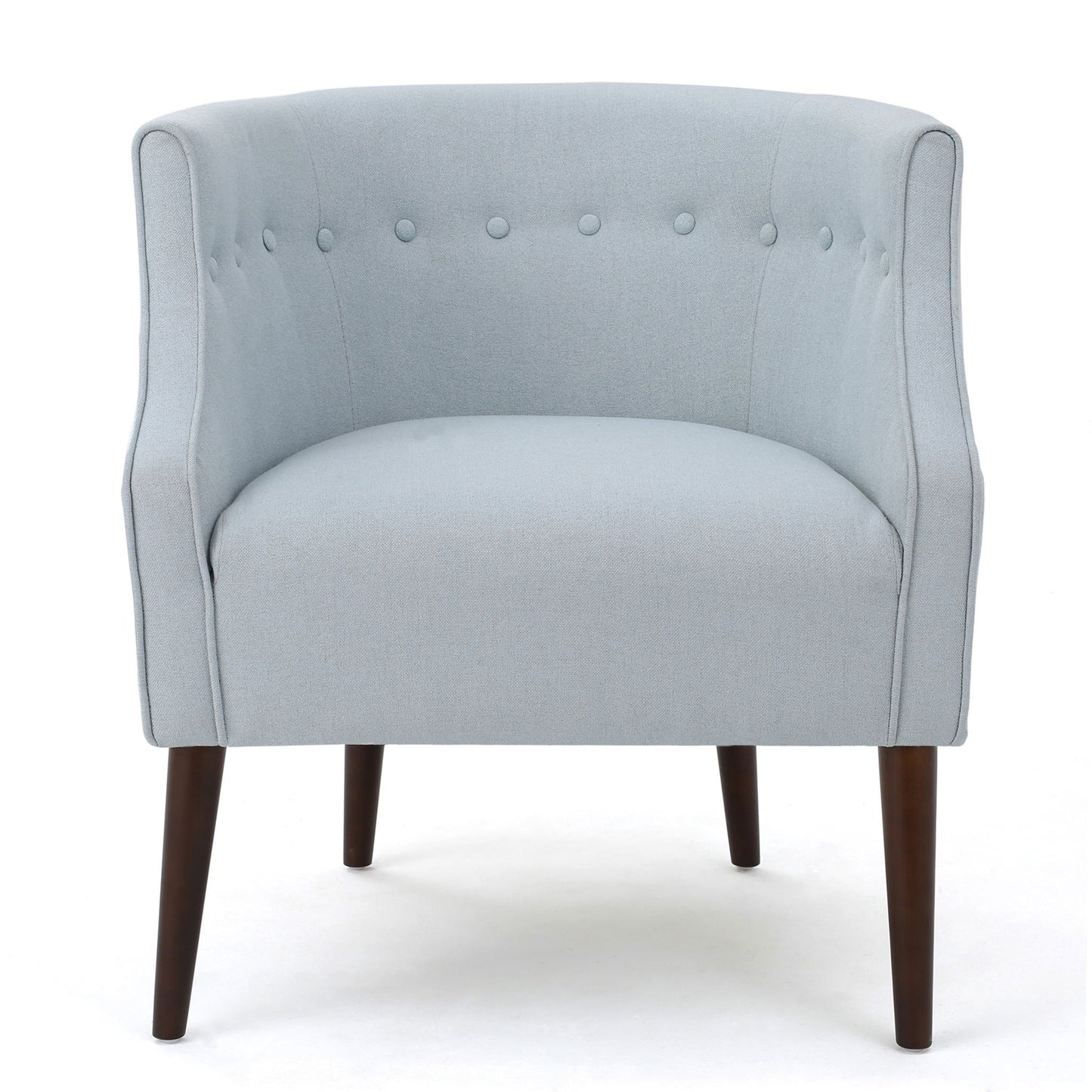 Contemporary Upholstered Club Chair With Button Tufting