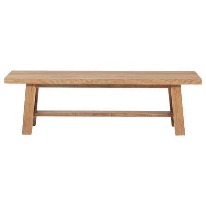 Middleton - Wood Backless Dining Bench Natural - Brown