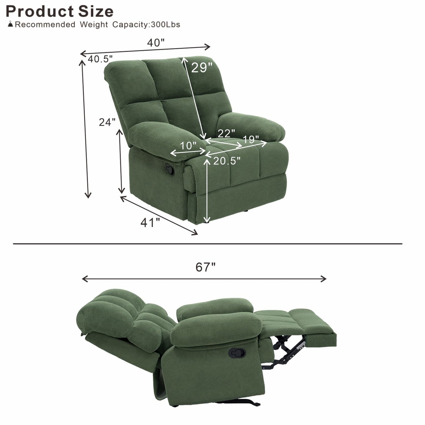 Manual Rocker Recliner Chair