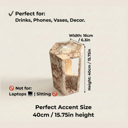 Modern Minimalist Hexagon Side Table