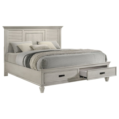 Capistrano - Eastern King Bed With 2 Drawers - White