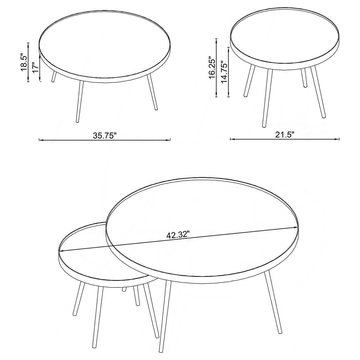 Lymon - Round Top Table Set