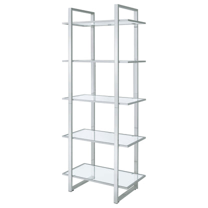 Colfax - 5 Shelf Bookshelf - Clear