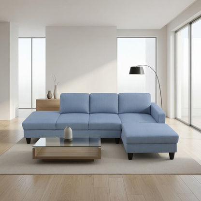 L - Shaped Sectional Sofa With Chaise & Ottoman