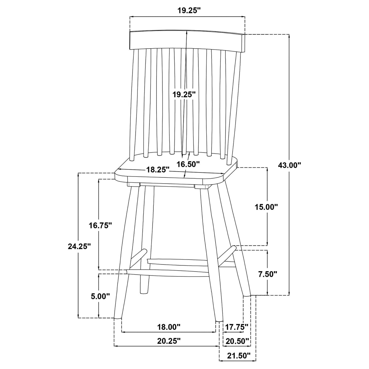 Waverly - Counter Height Dining Side Chair (Set of 2)