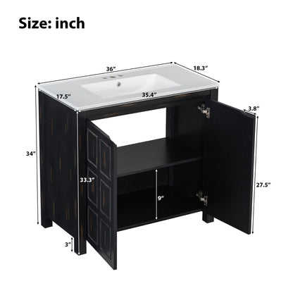 Bathroom Vanity Organizer With Sink, Combo Cabinet Set, Bathroom Storage Cabinet