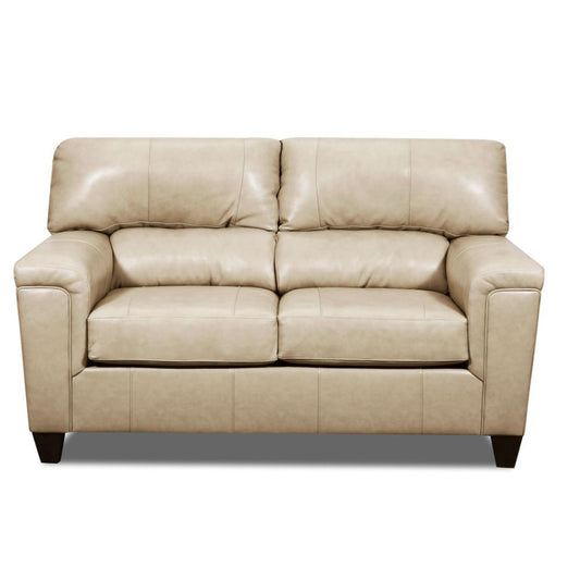 Phygia - Loveseat - Tan Top Grain Leather Match