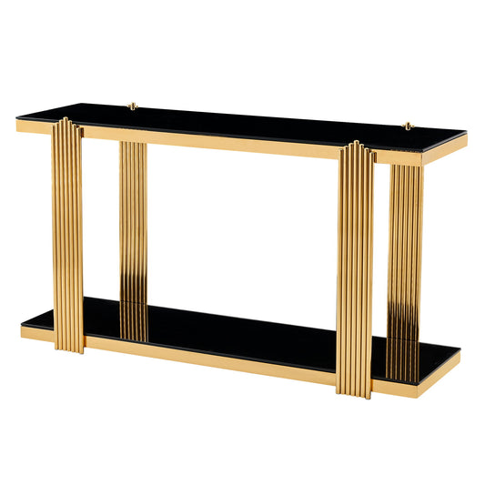 Console Table With Double Tier Storage