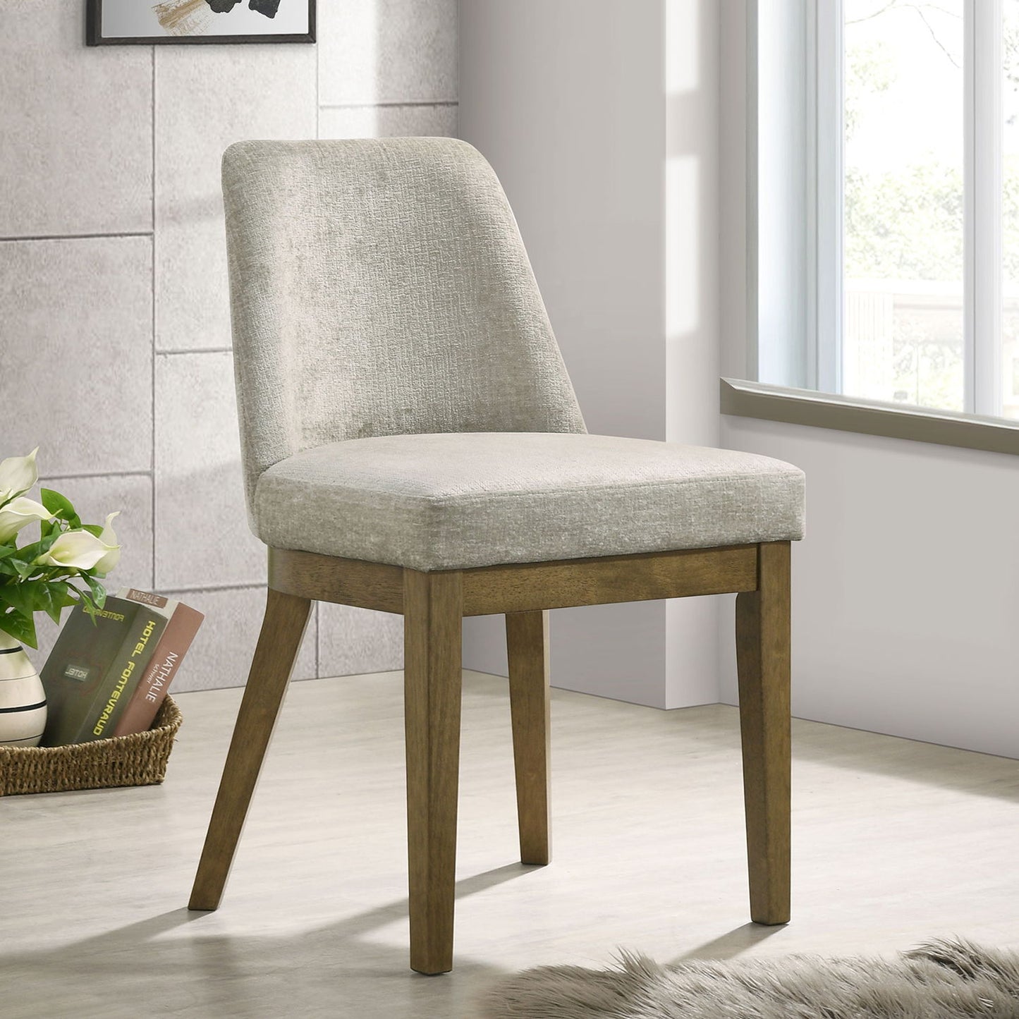Bryant - Upholstered Dining Side Chair (Set of 2) - Light Tan