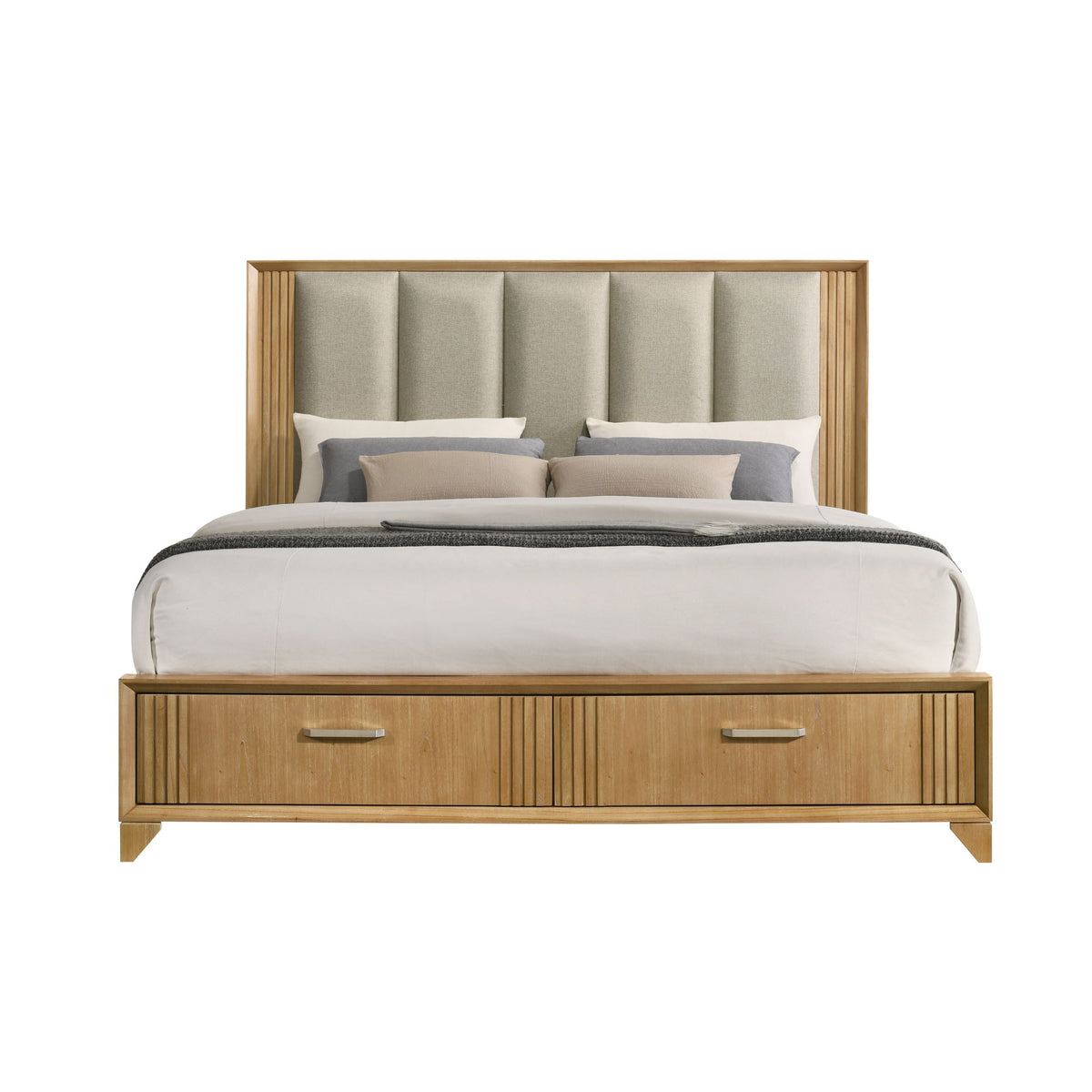 Hugo - Storage Bed With Upholstered Headboard