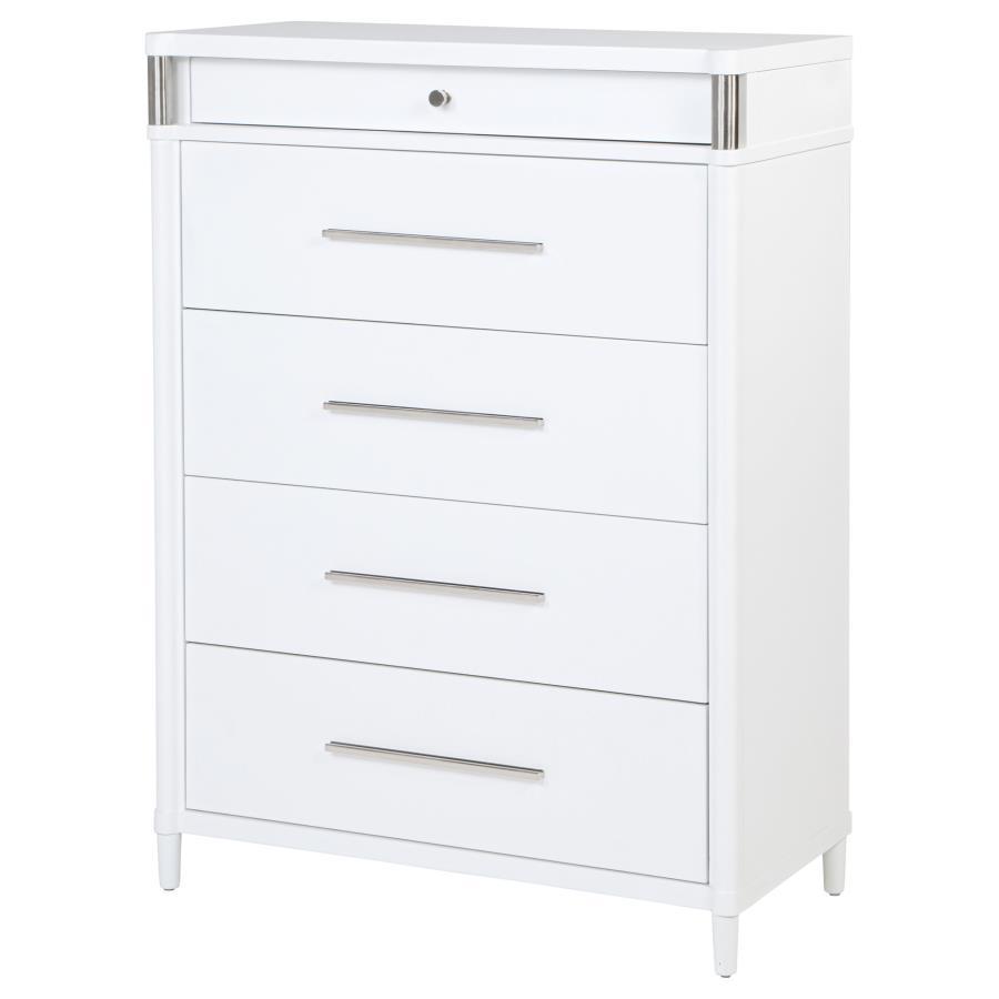 Gracemont - 5-Drawer Bedroom Chest Of Drawers - White