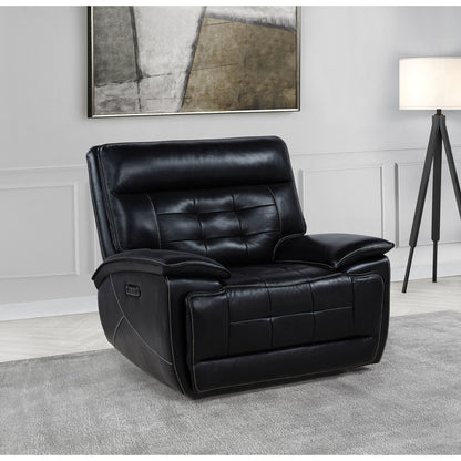 Hayden - Power Recliner With Dual Control, USB Charging Ports - Black