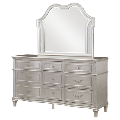 Colwood - 9 Drawer Dresser With Mirror - Silver