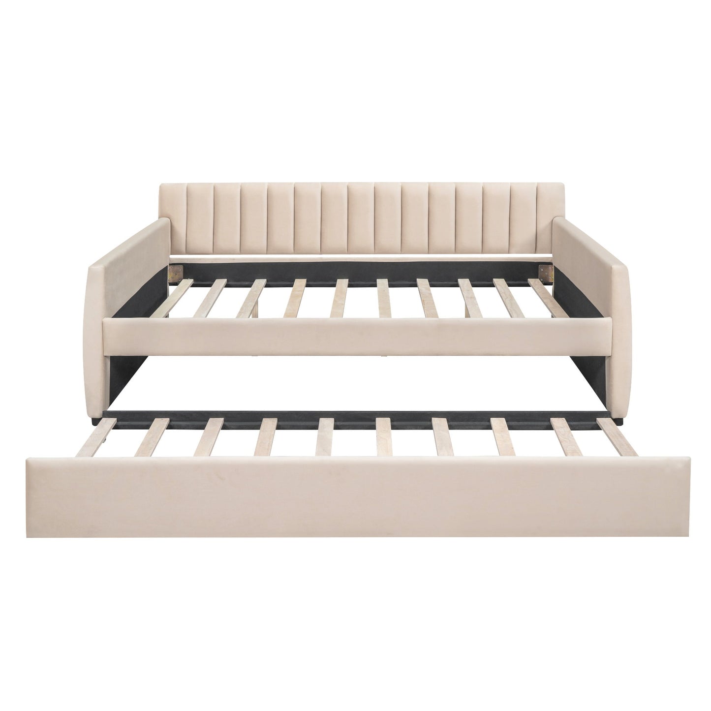 Upholstered Daybed With Slat Support