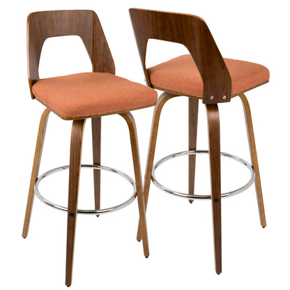 Trilogy - Mid Century Modern Barstool (Set of 2)