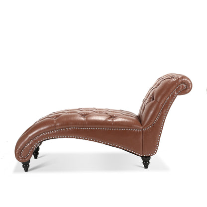 Tufted Armless Chaise Lounge