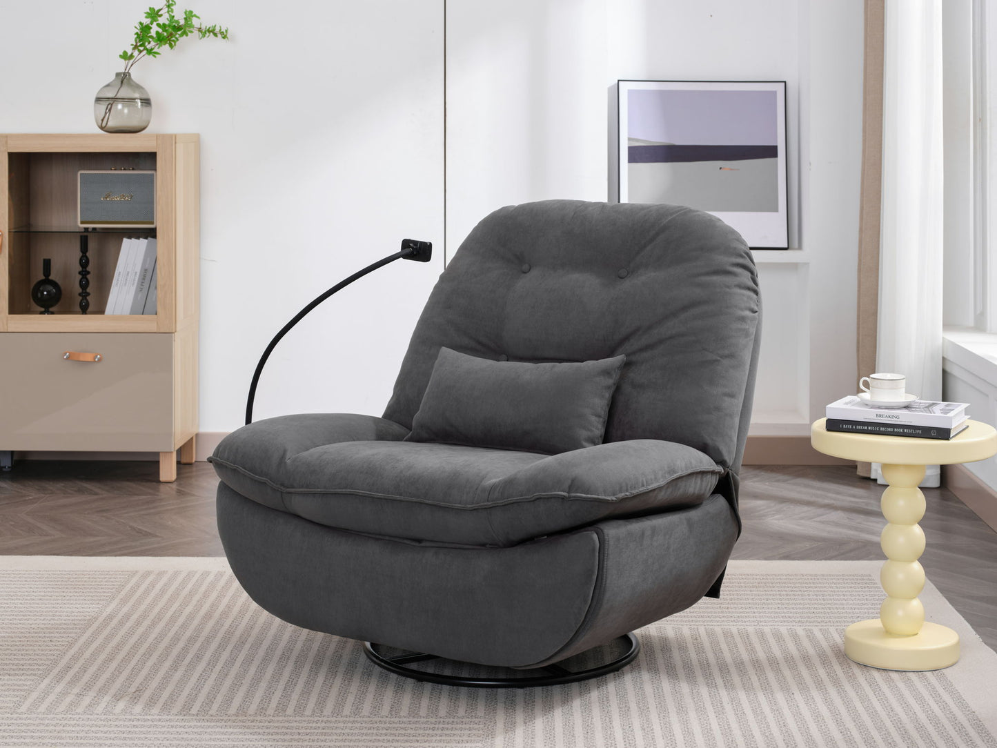 Power Recliner Swivel Glider USB Charger With Bluetooth Music Player, Sleep, Working, Game And Leisure