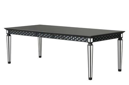 Varian II - Mirrored Dining Table - Black