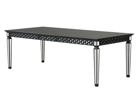 Varian II - Mirrored Dining Table - Black