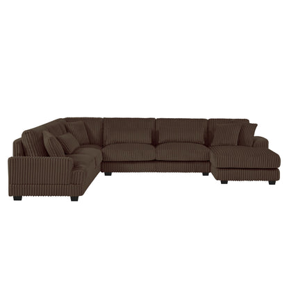 U - Sectional Sofa With Chaise Lounge, Oversized Living Room Couch