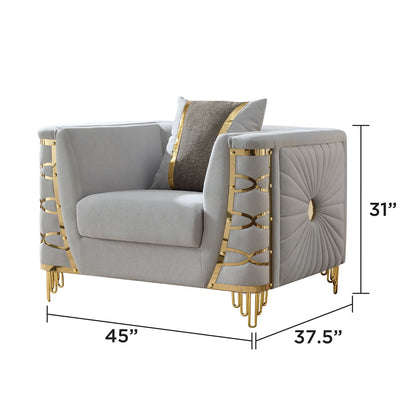 Contessa - Accent Chair - Gray