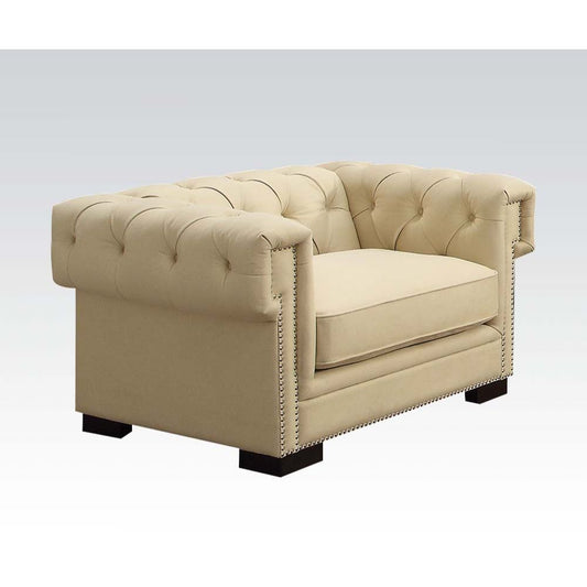 Eulalia - Chair - Cream Polished Velvet