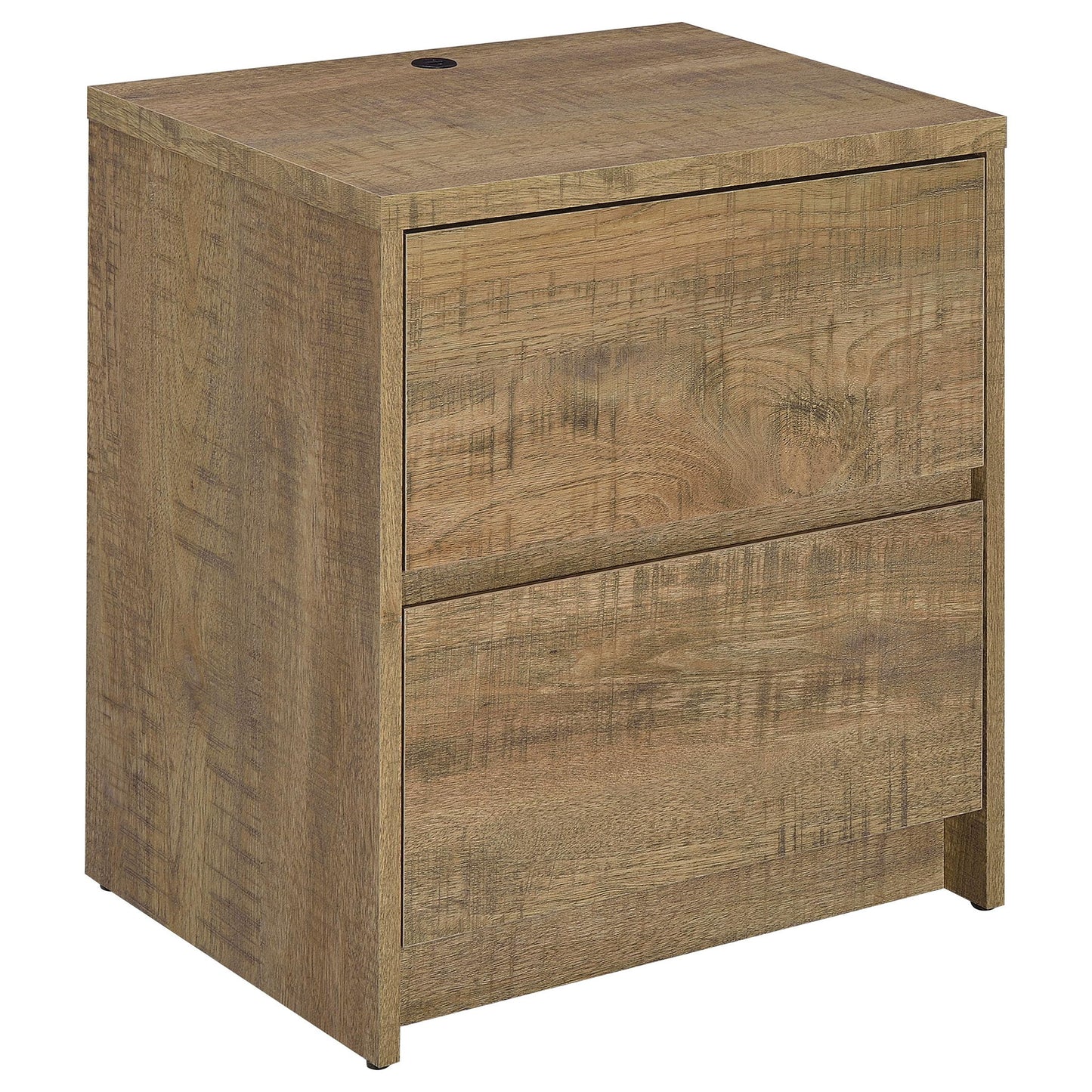 Geary - 2 Drawer Nightstand With LED Lights And USB Charging Ports