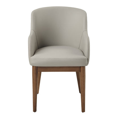Harvey - Side Chair (Set of 2) - Synthetic Leather & Walnut