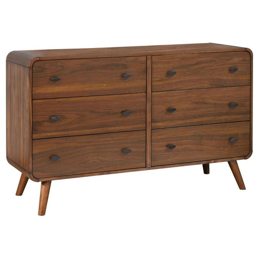 Robyn - 6-Drawer Dresser - Dark Walnut