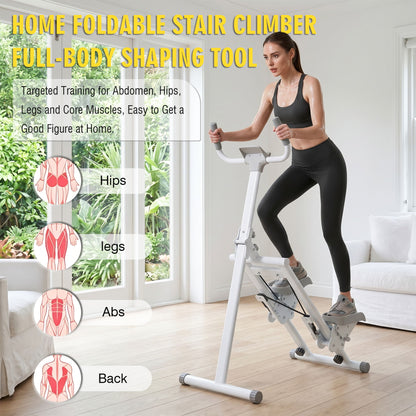 Stair Stepper Machine, Vertical Climber Exercise Equipment With LSD Display