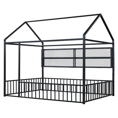 House Frame With Fence And Shelves
