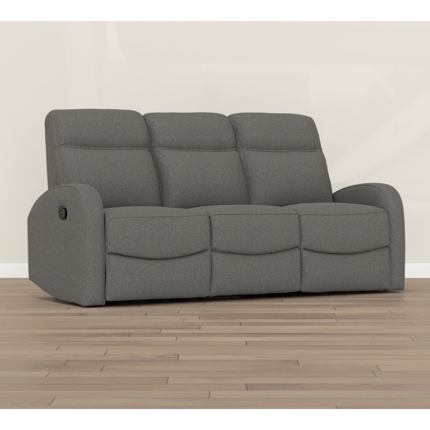 Manual Reclining Sofa With Dual Independent Recliners
