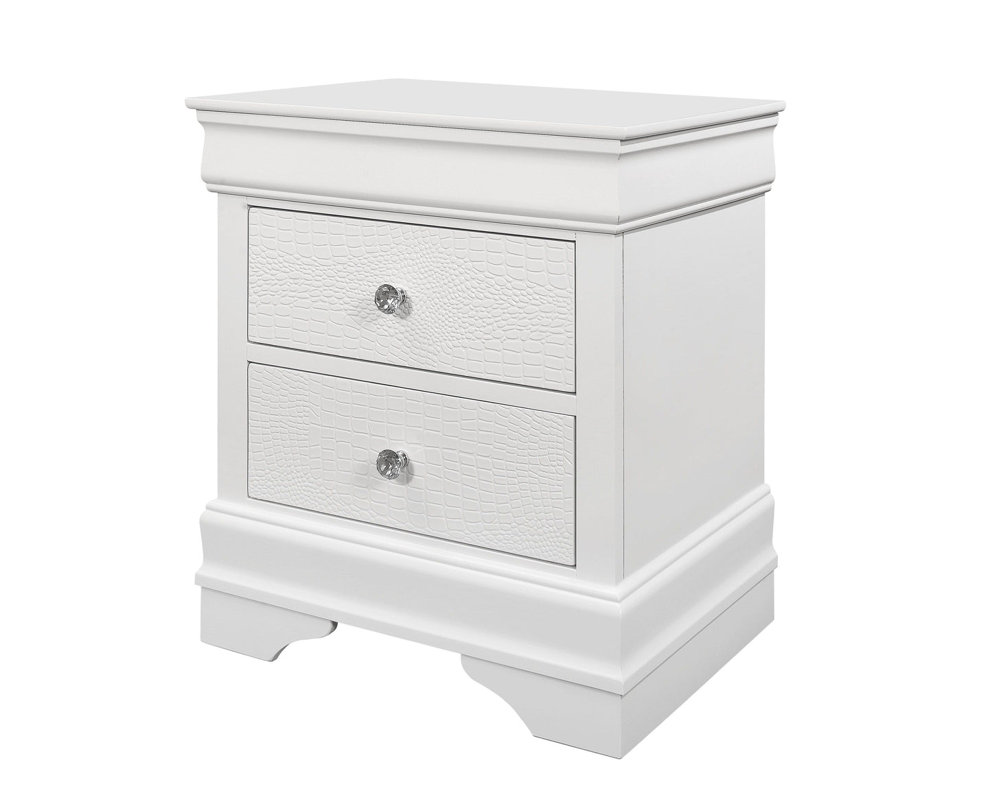 Shaker - Crocodile Metallic Nightstand