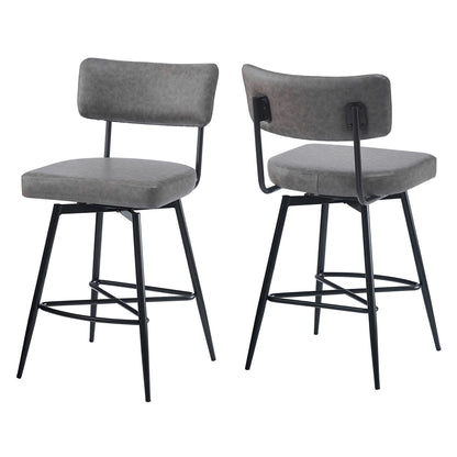 Retro Swivel Counter Stools (Set of 2)