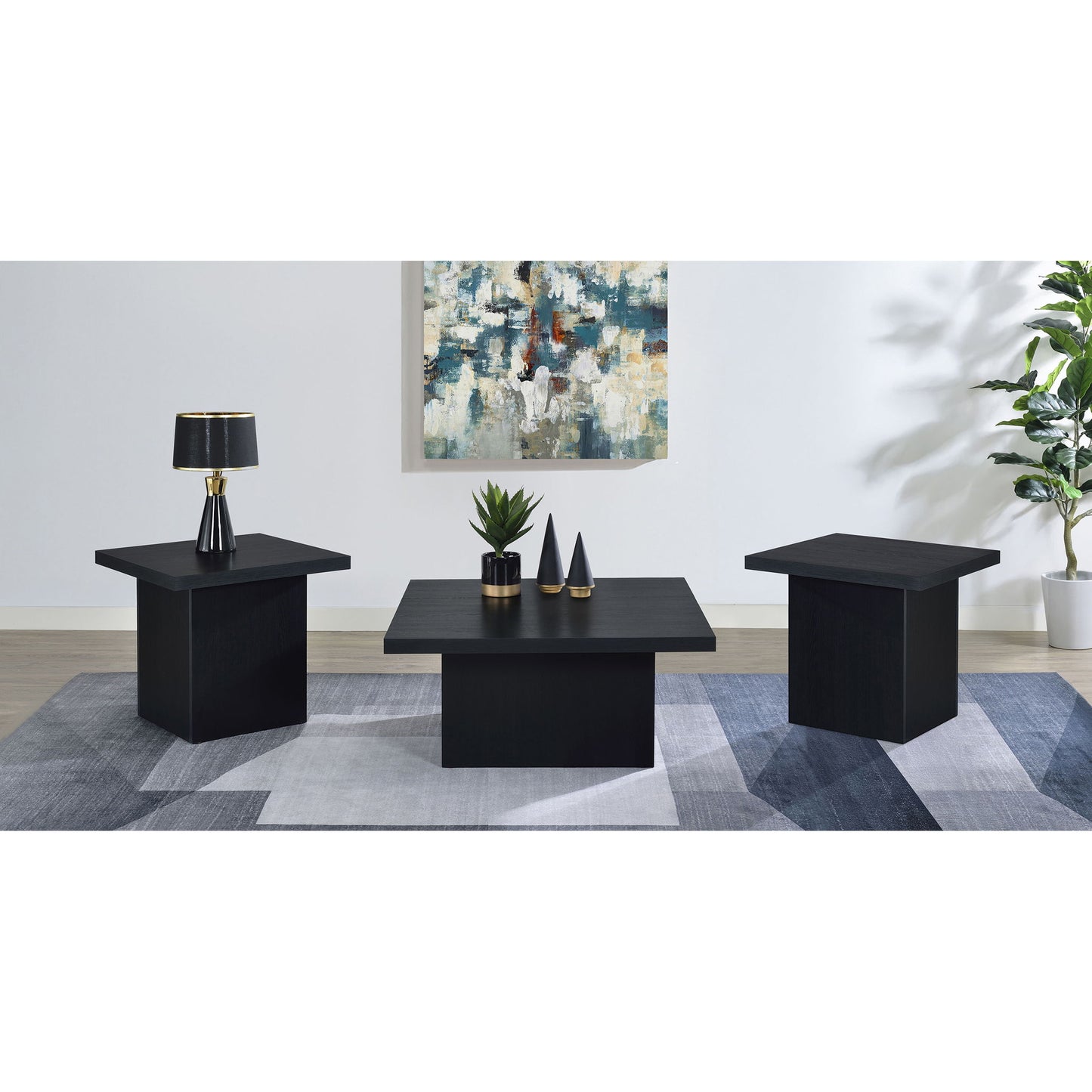 Eldridge - Coffee Table Set With Square Tops