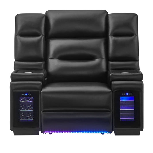 Sinai - Power Recliner With Dual Adjustment - Black