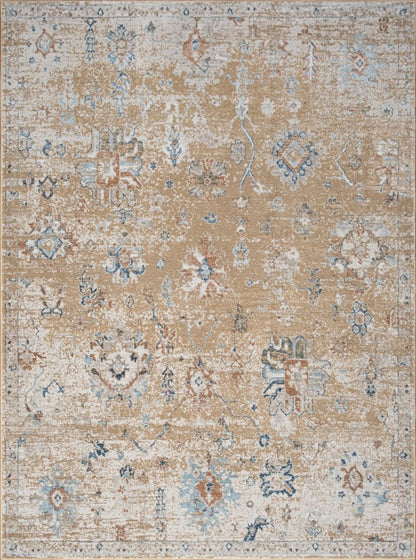 Noble - 5'3" X 7'3" Area Rug - Gold