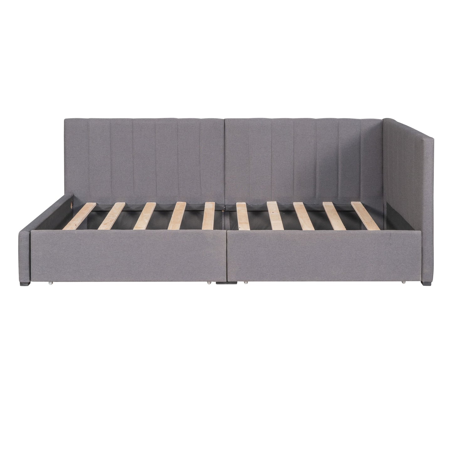 Upholstered Daybed, Sofa Bed Frame, No Box Spring Needed