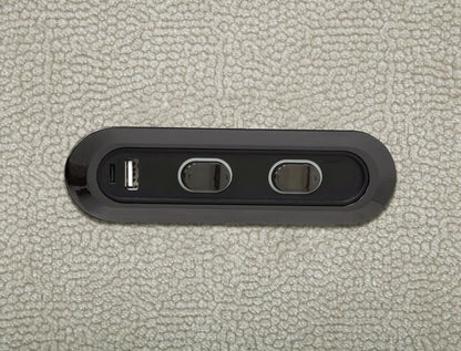 Kennett - Chenille Upholstered Power Recliner Chair - Ivory