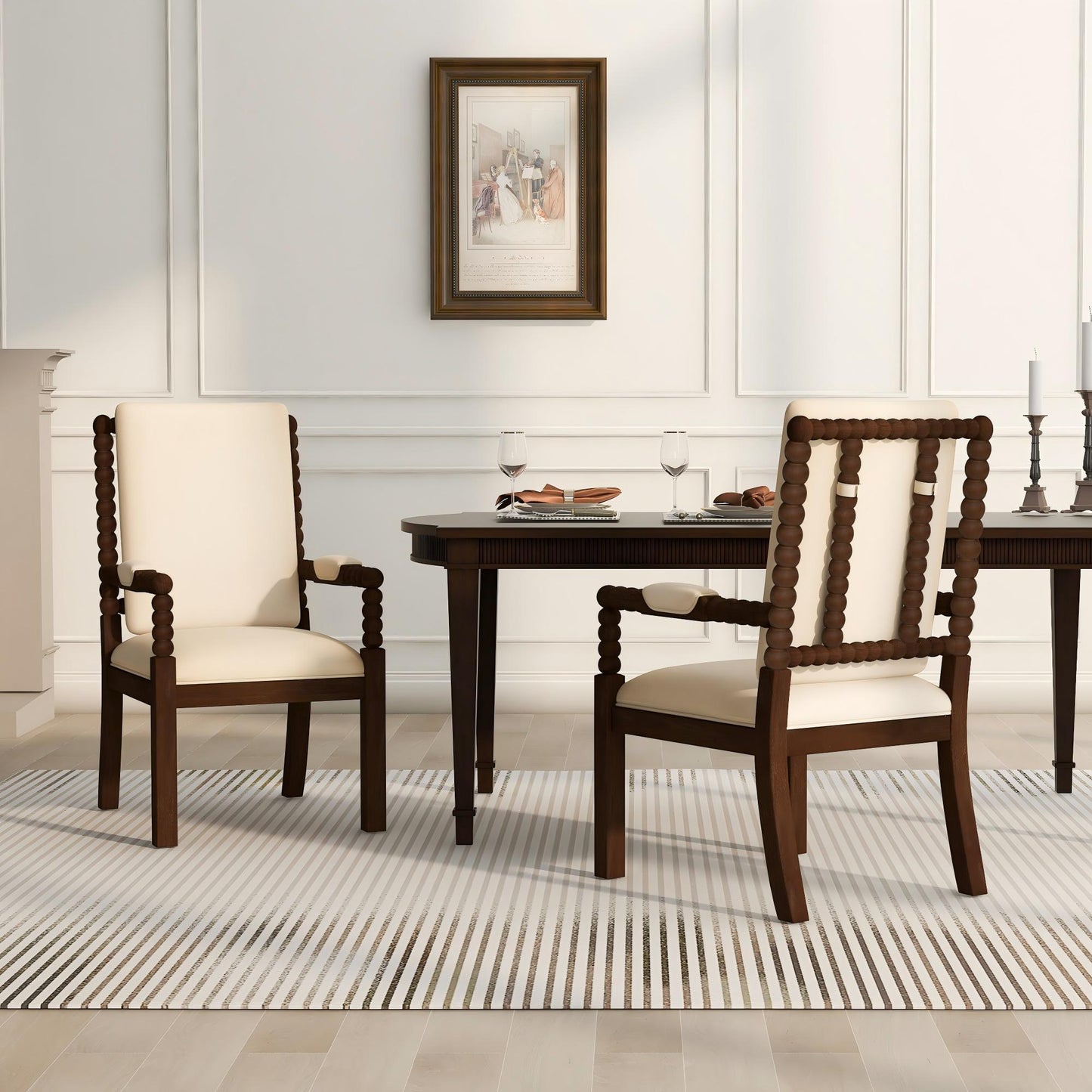 Dining Chairs With Ergonomic Design (Set of 2)