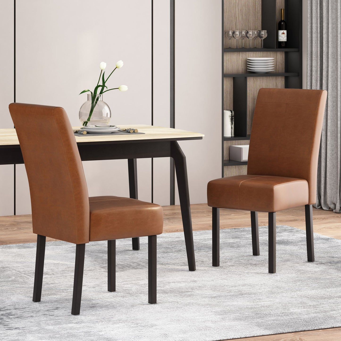 Pertica - Dining Upholstered Armless Chairs (Set of 2)