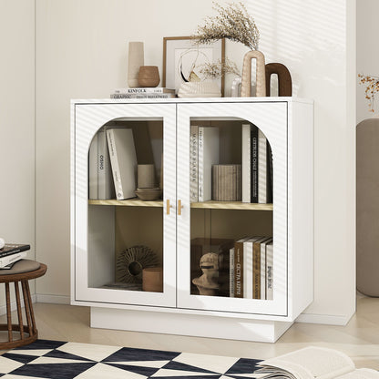 Storage Cabinet With Acrylic Door For Living Room