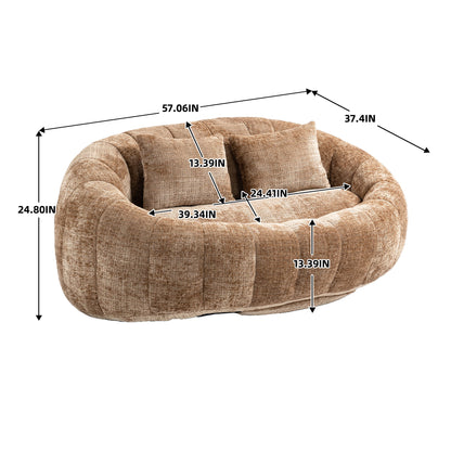 Bean Bag Lazy Sofa, Durable Comfort Lounger High Back Bean Bag Chair Couch