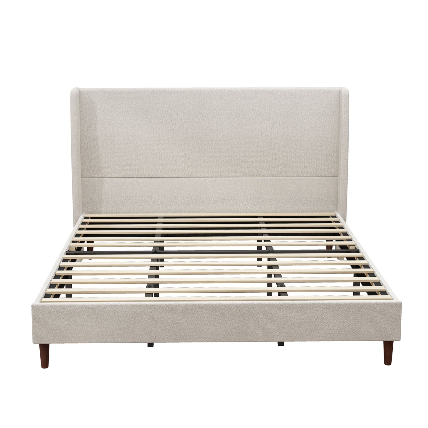 Upholstered Bed & High Headboard Design