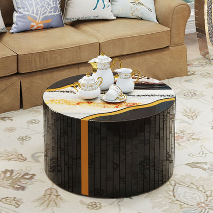 Round Mirror Coffee Table, Living Space Furniture