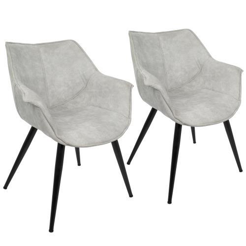 Wrangler - Industrial Chair (Set of 2) - Light Gray