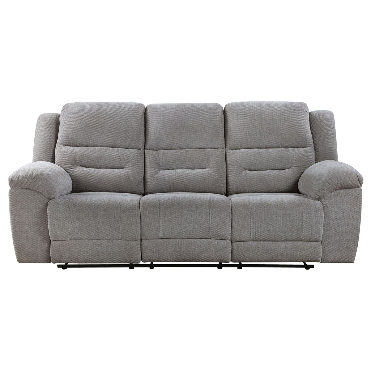 Sebring - Reclining Sofa With Manual Recline - Gray