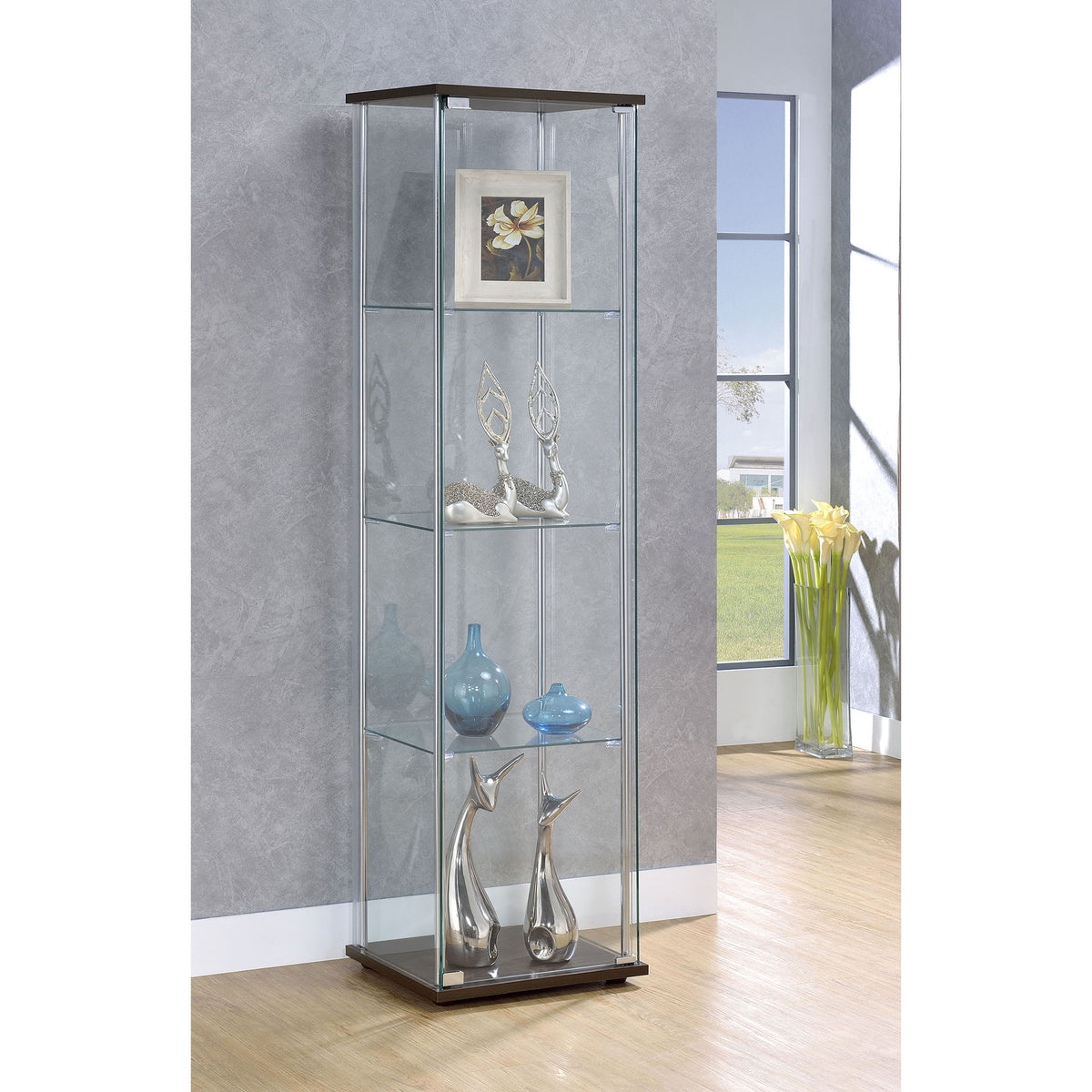 Crestwood - 3 Shelf Curio Cabinet
